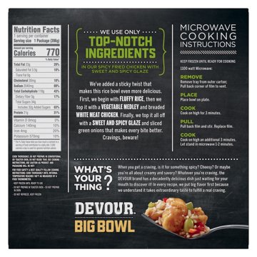 DEVOUR Big Bowl Spicy Fried Chicken with Sweet & Spicy Glaze