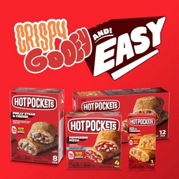 Hot Pockets Hickory Ham & Cheddar Frozen Sandwiches
