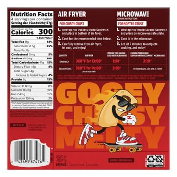 Hot Pockets Philly Steak & Cheese Frozen Sandwiches - Crispy Crust, 4 ct