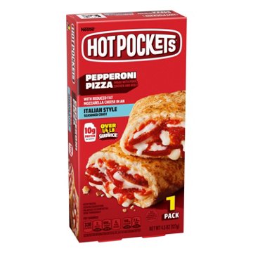 Hot Pockets Pepperoni Pizza Frozen Sandwich - Italian Seasoned Crust, 1 ct