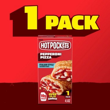 Hot Pockets Pepperoni Pizza Frozen Sandwich - Italian Seasoned Crust, 1 ct