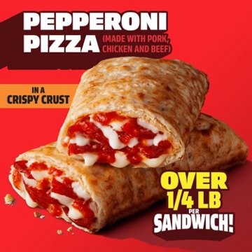 Hot Pockets Pepperoni Pizza Frozen Sandwiches - Crispy Crust, 4 ct