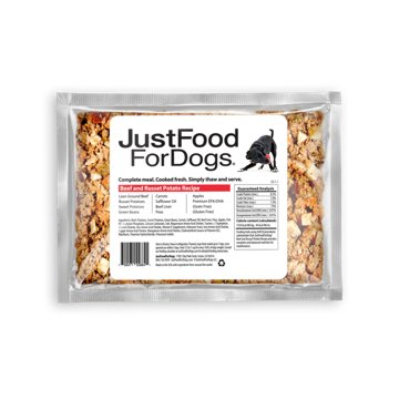 JustFoodForDogs Frozen Dog Food - Beef & Russet Potato Recipe
