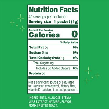 Whole Earth Sweetener Company Zero Calorie Sweetener Packets, 40 ct