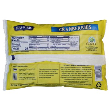 Flav R Pac Frozen Whole Cranberries, 12 oz