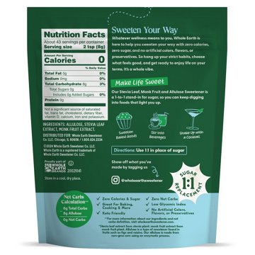 Whole Earth Sweetener Company Zero Calorie Sweetener, 12 oz