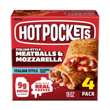Hot Pockets Meatballs & Mozzarella Frozen Sandwiches