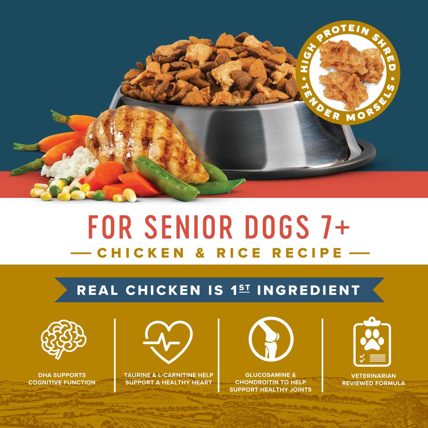 H-E-B Market Blend Senior Chicken Dry Dog Food; image 2 of 5