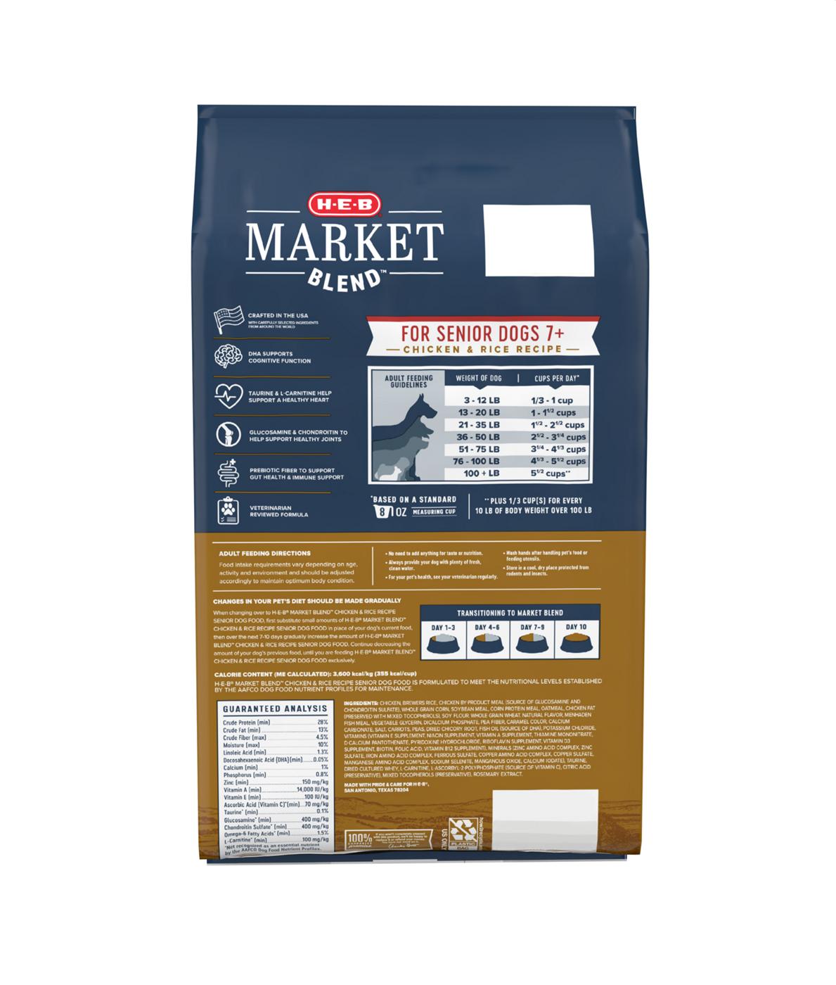 H-E-B Market Blend Senior Chicken Dry Dog Food; image 4 of 5