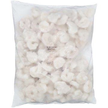 H-E-B Frozen Peeled & Deveined Tail-Off Raw Gulf White Shrimp Value Pack, 36-50 ct, 64 oz