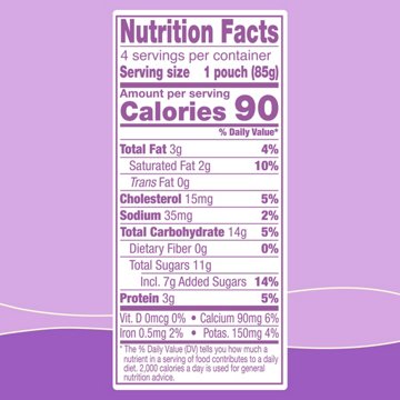 GoGo squeeZ Puddingz On-the-Go Chocolate Pudding Snack Pouches, 4 ct