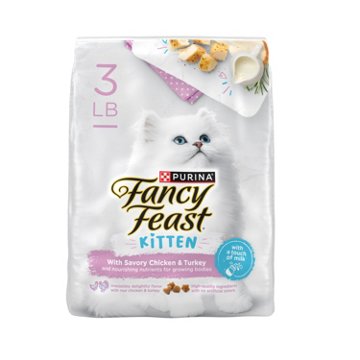 Fancy Feast Purina Dry Kitten Food - Savory Chicken and Turkey, 3 lb