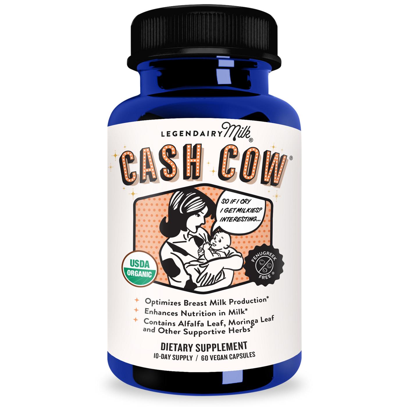 Legendairy Milk Cash Cow Lactation Supplement, Vegan Capsules; image 1 of 2