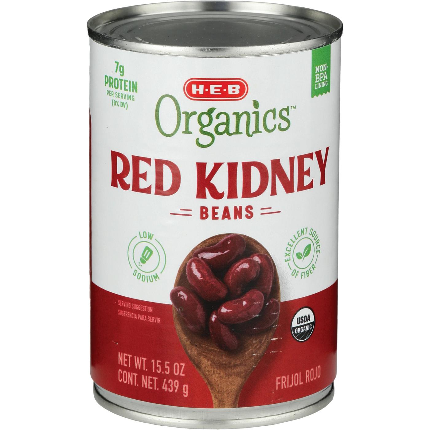 H-E-B Organics Low Sodium Red Kidney Beans; image 4 of 4