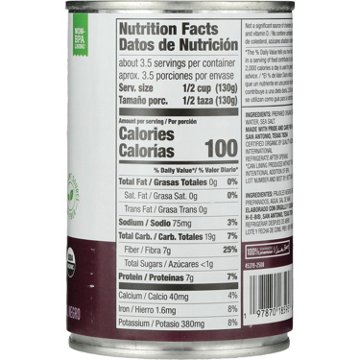 H-E-B Organics Low Sodium Black Beans, 15.5 oz
