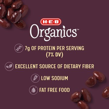 H-E-B Organics Low Sodium Black Beans, 15.5 oz