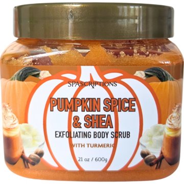 Spascriptions Exfoliating Sugar Scrub - Pumpkin Spice & Shea, 21 oz
