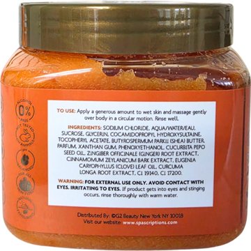 Spascriptions Exfoliating Sugar Scrub - Pumpkin Spice & Shea, 21 oz