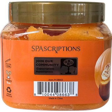 Spascriptions Exfoliating Sugar Scrub - Pumpkin Spice & Shea, 21 oz