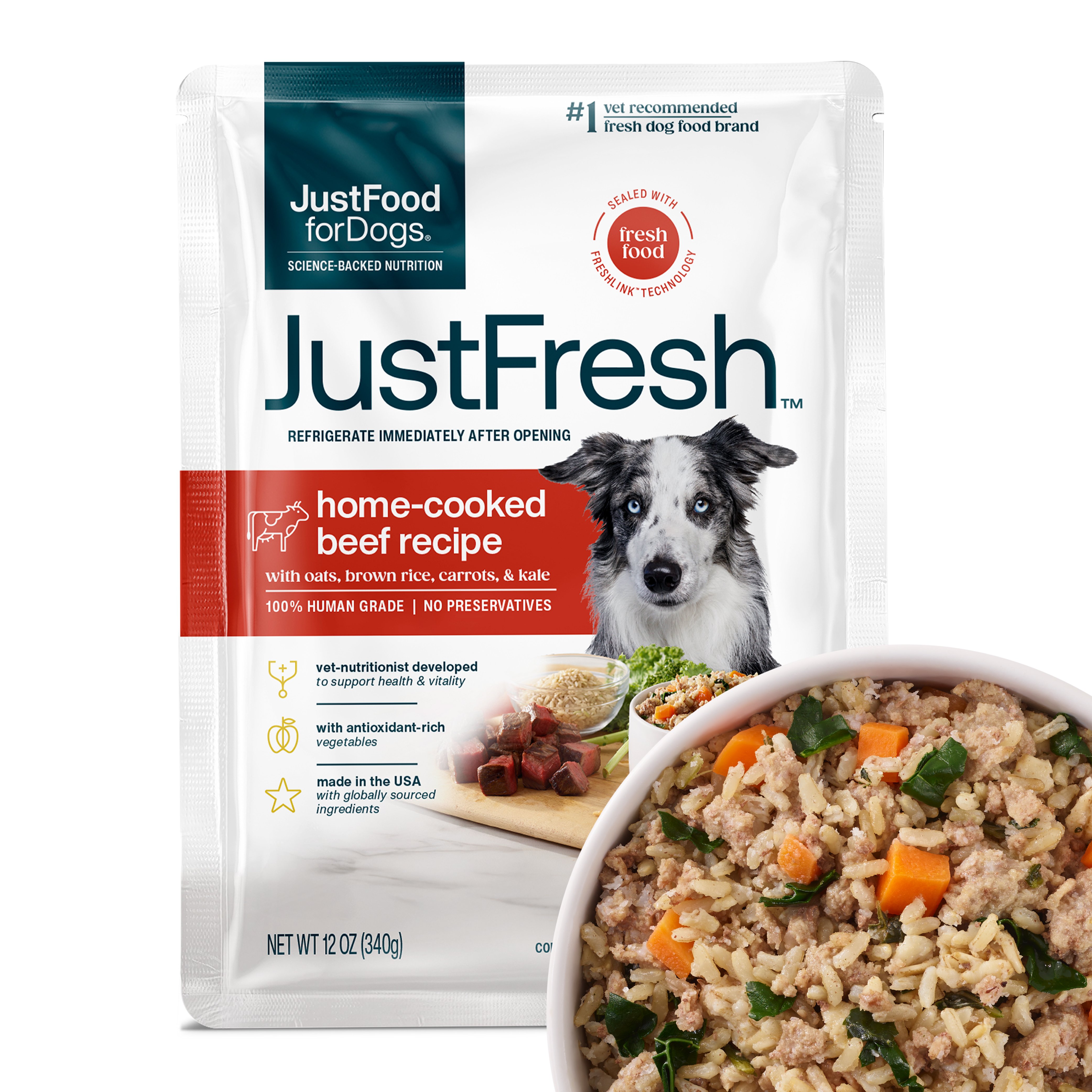 JustFoodForDogs Home Cooked Recipe Dog Food - Beef - Shop Food at