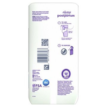 Always Discreet Postpartum Disposable Underwear - XL