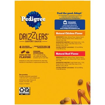 Pedigree Drizzlers Wet Dog Savory Sauce Multipack Dual-Serving