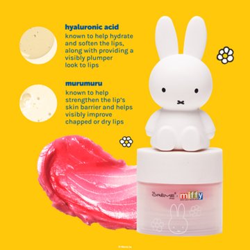 The Crème Shop x Miffy Moisturizing Lip Balm - Rare Rose