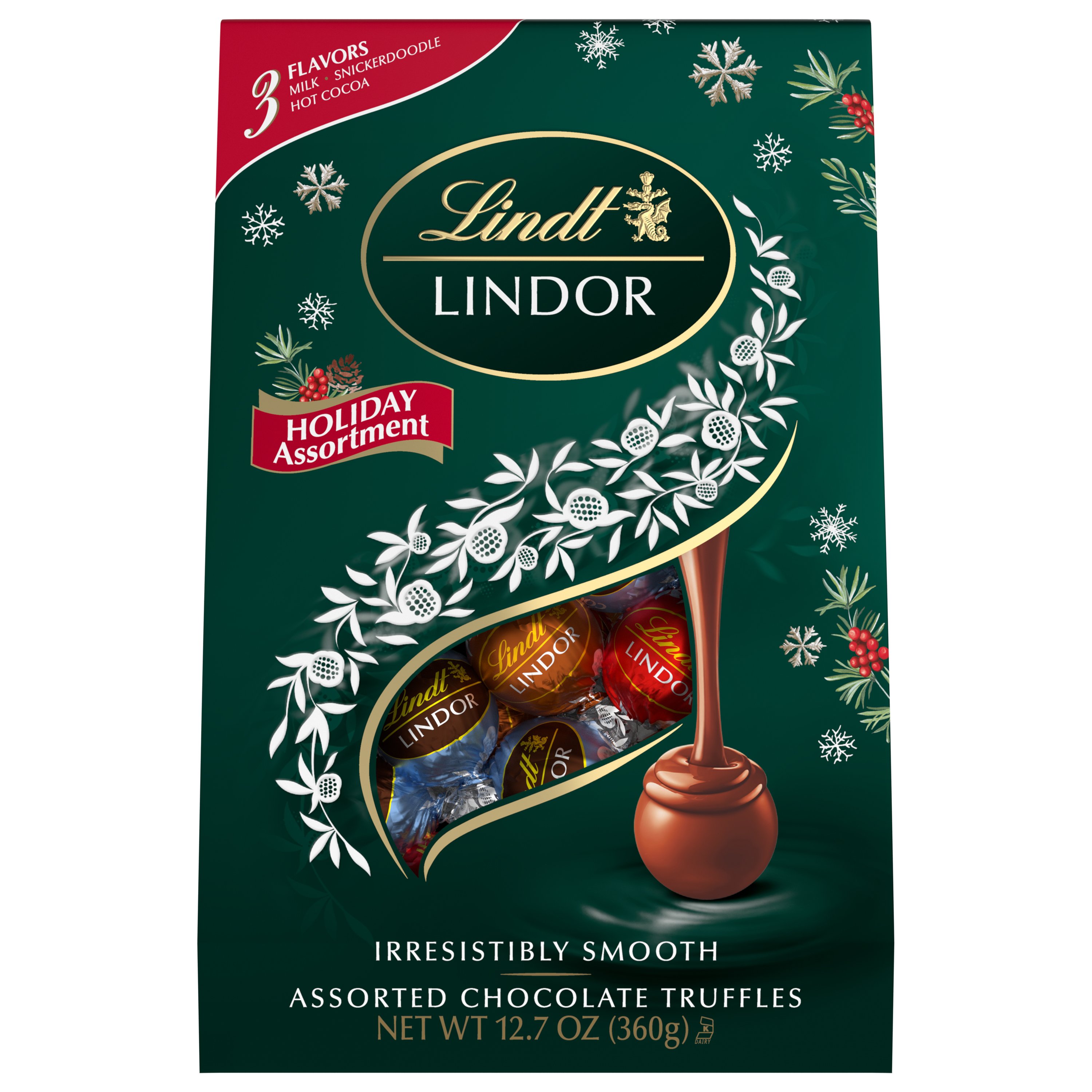 Lindt Lindor Holiday Assortment Chocolate Truffles Christmas Candy