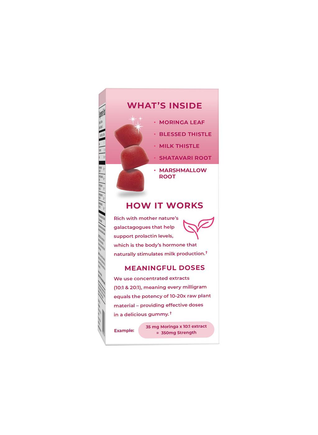 Dr. Stephanie's Lactation Gummies - Strawberry Lemonade; image 2 of 7