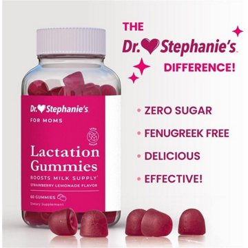Dr. Stephanie's Lactation Gummies - Strawberry Lemonade, 60 ct