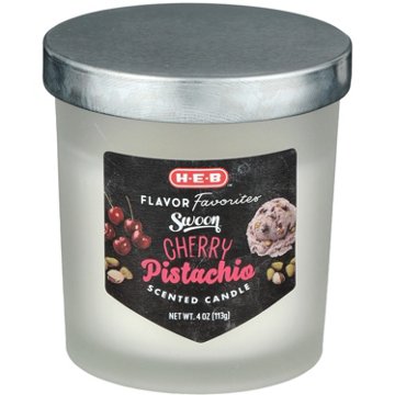H-E-B Flavor Favorites Swoon Cherry Pistachio Scented Candle, 4 oz