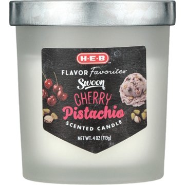 H-E-B Flavor Favorites Swoon Cherry Pistachio Scented Candle, 4 oz
