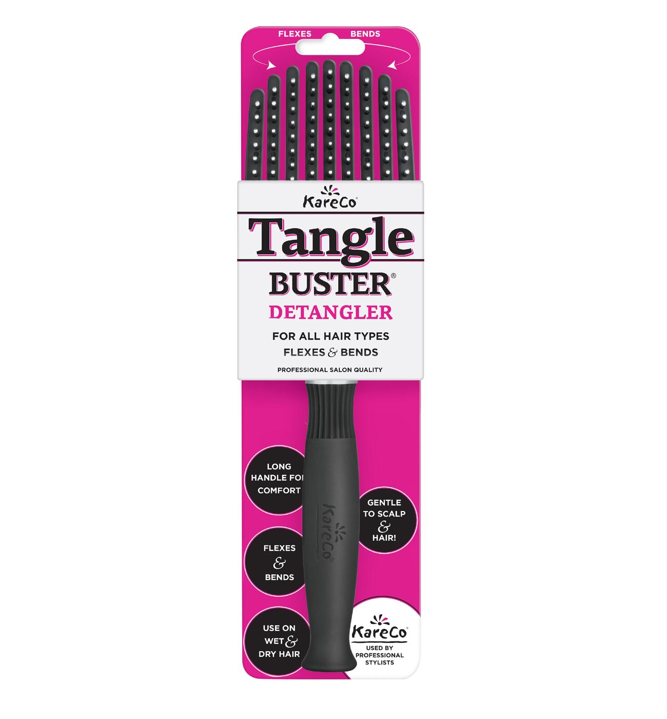 KareCo All Hair Types Flexible Tangle Buster Detangler Brush; image 1 of 5