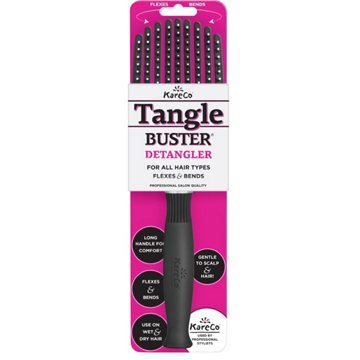 KareCo All Hair Types Flexible Tangle Buster Detangler Brush