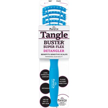 KareCo Sensitive Scalp Tangle Buster Super Flex Detangler Hair Brush