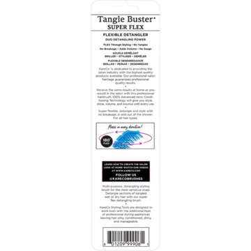 KareCo Sensitive Scalp Tangle Buster Super Flex Detangler Hair Brush