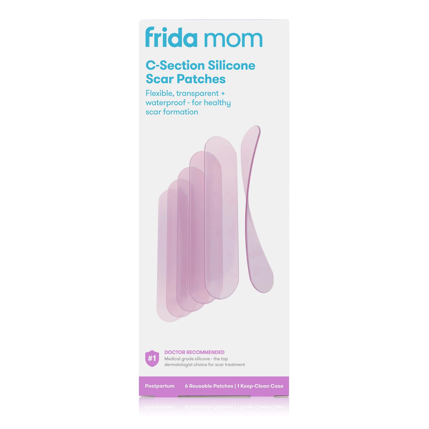 Frida Mom C-Section Silicone Scar Patches + Case; image 1 of 3