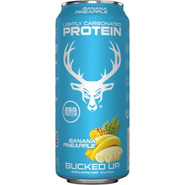 Bucked Up Clear Lightly Carbonated 25g Protein Drink - Banana Pineapple