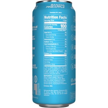 Bucked Up Clear Lightly Carbonated 25g Protein Drink - Banana Pineapple