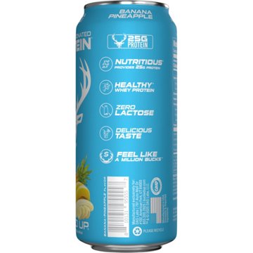 Bucked Up Clear Lightly Carbonated 25g Protein Drink - Banana Pineapple