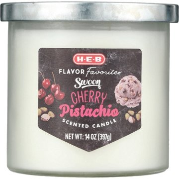 H-E-B Flavor Favorites Swoon Cherry Pistachio Scented Candle, 14 oz