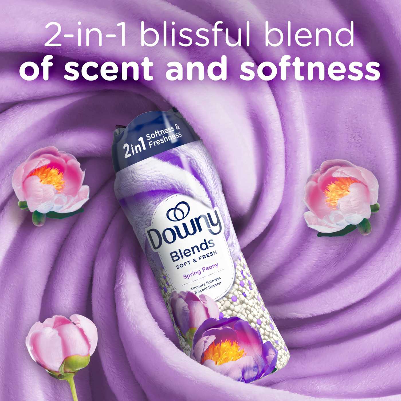 Downy Blends 2-in-1 Laundry Softness & Scent Beads - Soft & Fresh Spring Peony; image 9 of 10