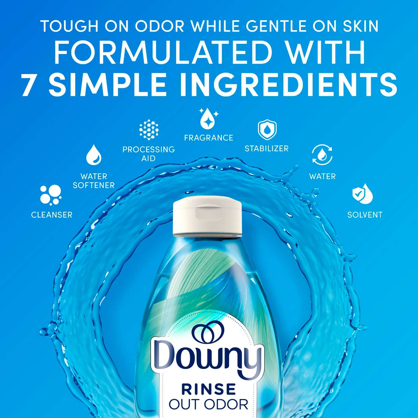 Downy Rinse Laundry Odor Remover - Cool Cotton Scent; image 3 of 10