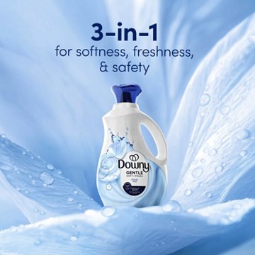 Downy Gentle Soft & Fresh Fabric Softener Liquid, 138 Loads - Ocean Mist Scent, 93 oz
