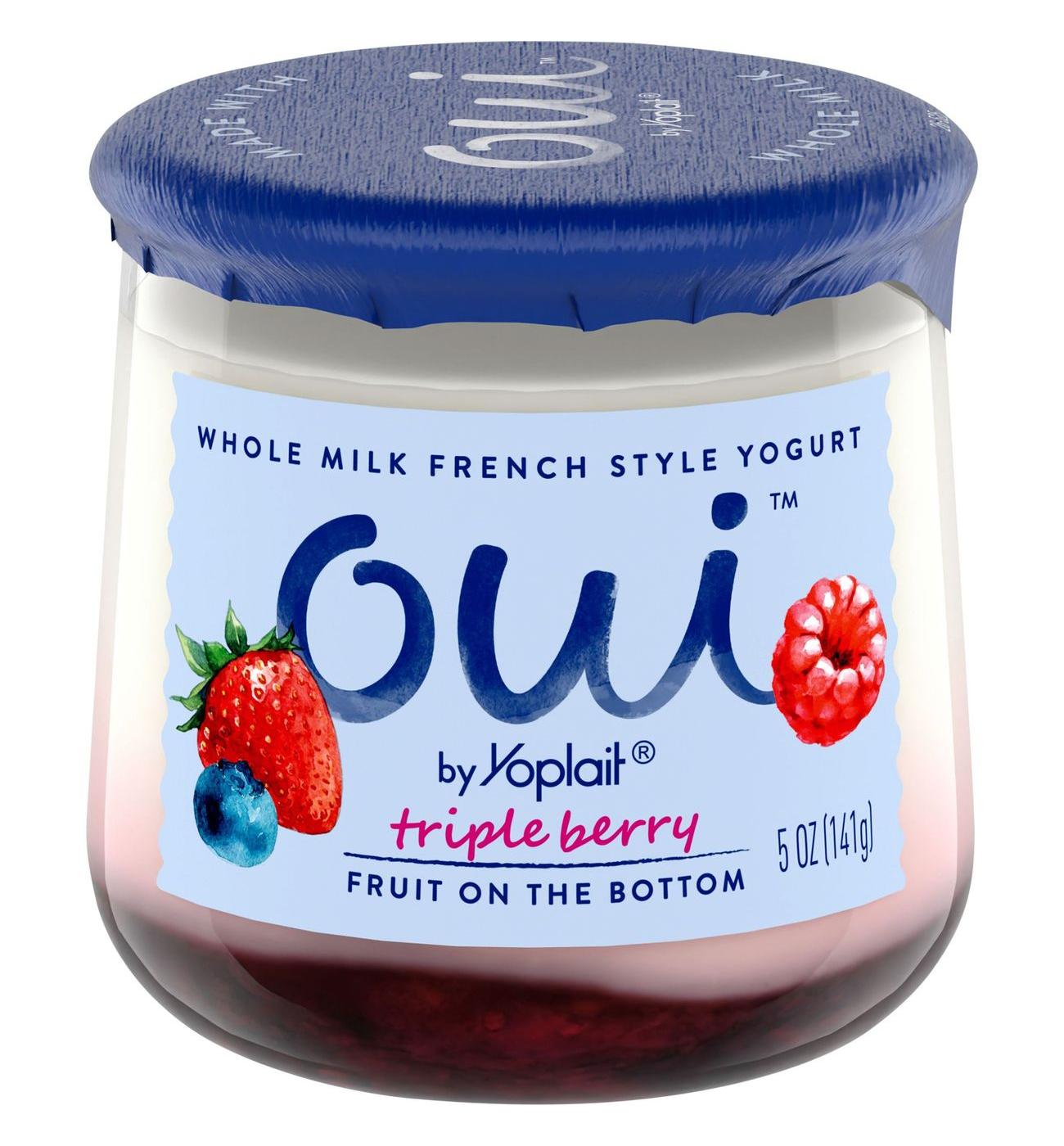 Oui Triple Berry French Style Yogurt; image 1 of 4
