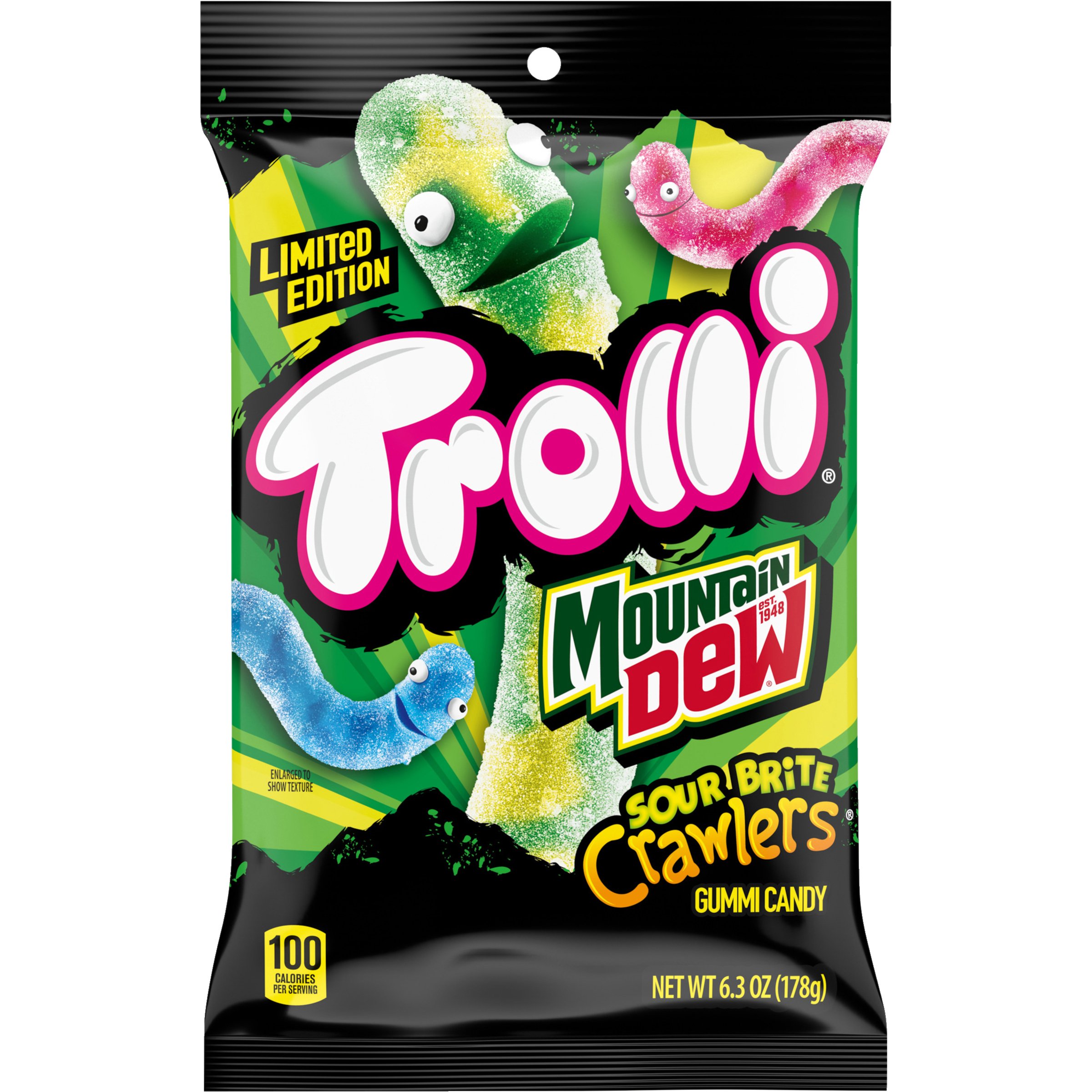 glp 1 and thc gummies Trolli Mountain Dew Sour Brite Crawlers