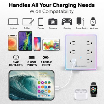 Bell & Howell LED Outlet Extender Station