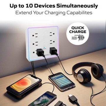 Bell & Howell LED Outlet Extender Station