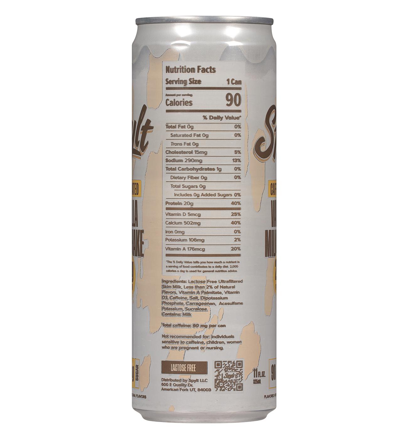 Spylt 20g Protein Caffeinated Vanilla Milkshake; image 3 of 3