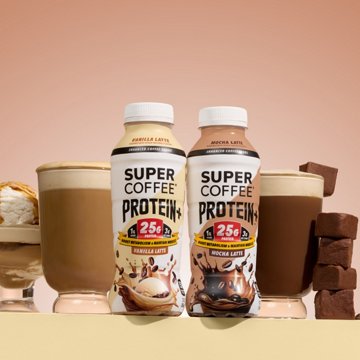 Super Coffee 25g Protein Enhanced Coffee Shake - Vanilla Latte, 12 oz
